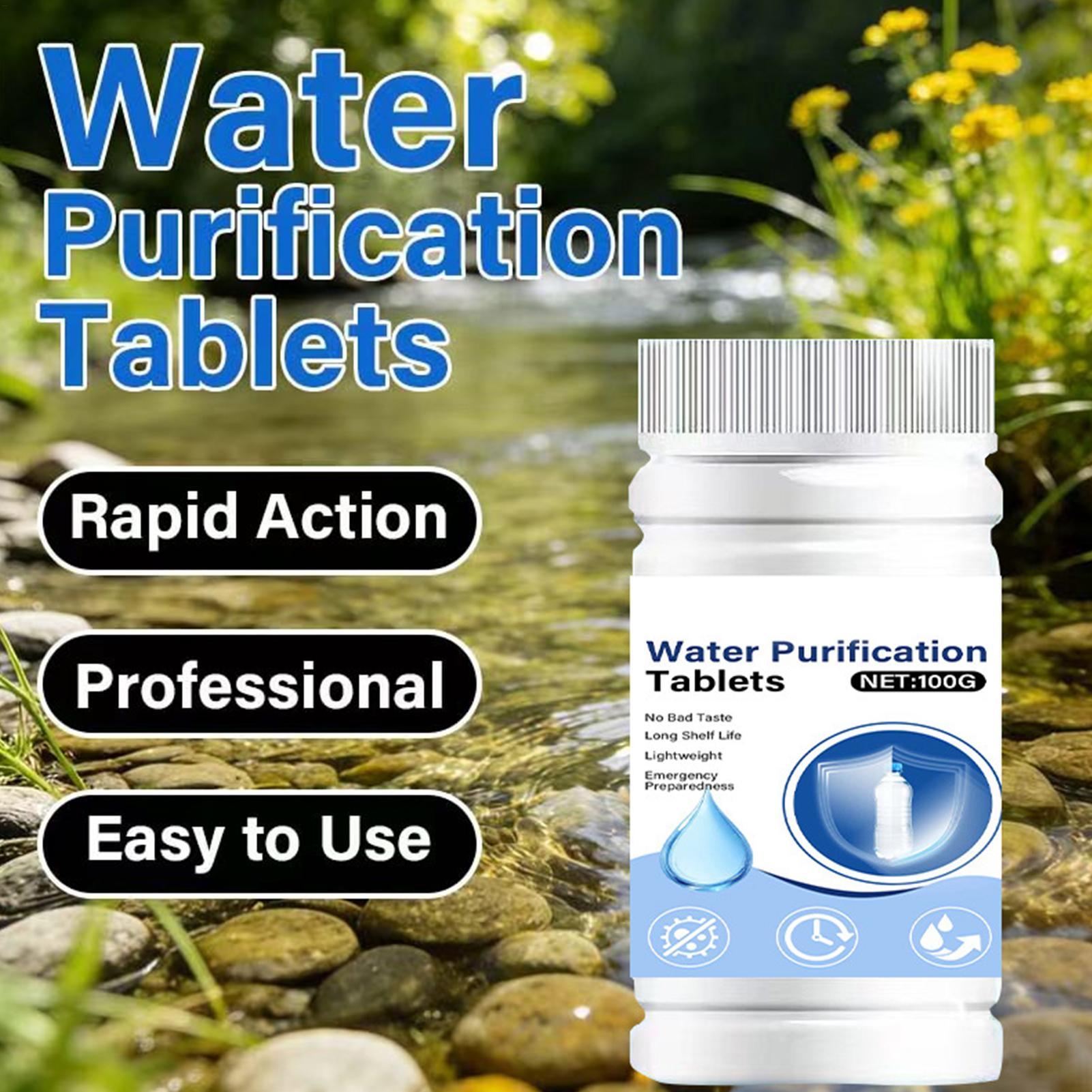 Portable Water Filter - Water Purification Tablets for Drinking Effective