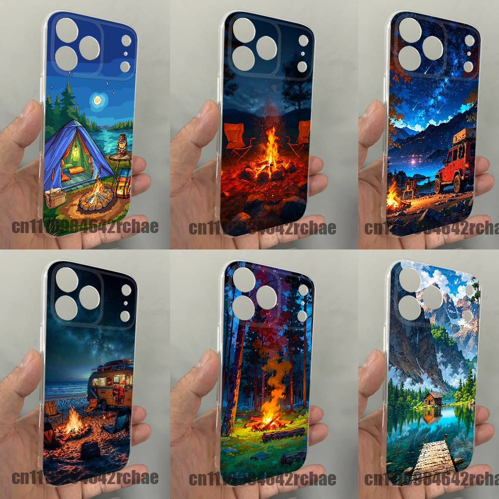 For Outdoor Camping Bonfire Wa - Outdoor Camping Wallpaper 리뷰 및 가격