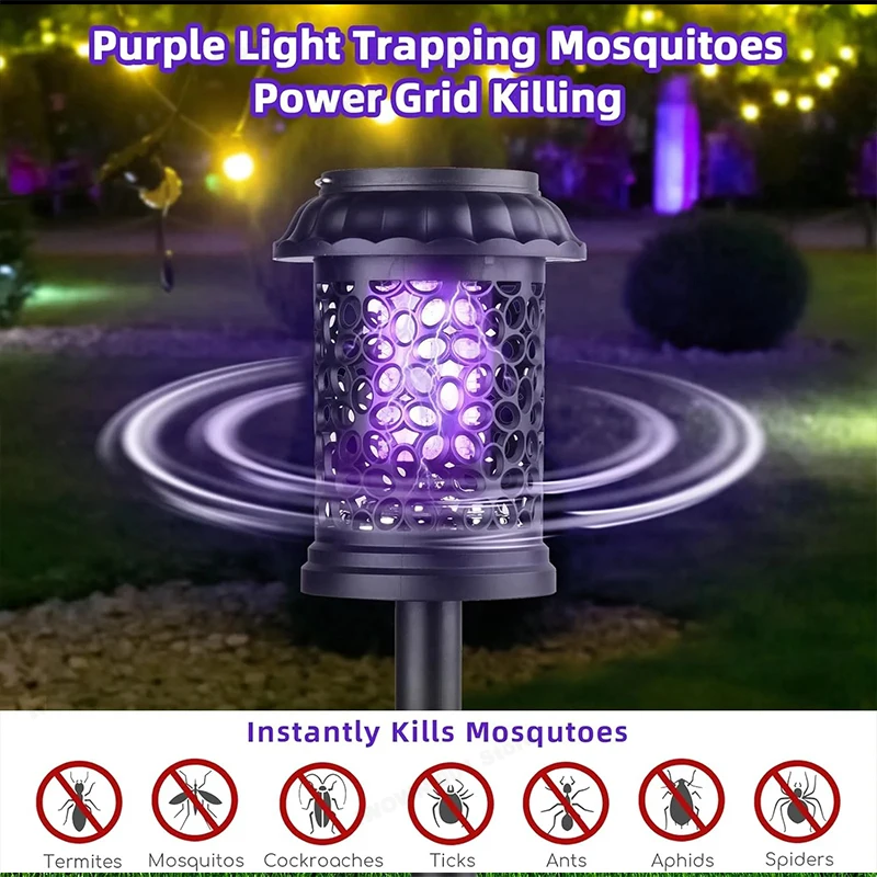 1-4PCS 3 in 1 Waterproof Solar - Outdoor Camping Bug Zapper 리뷰 및 가격