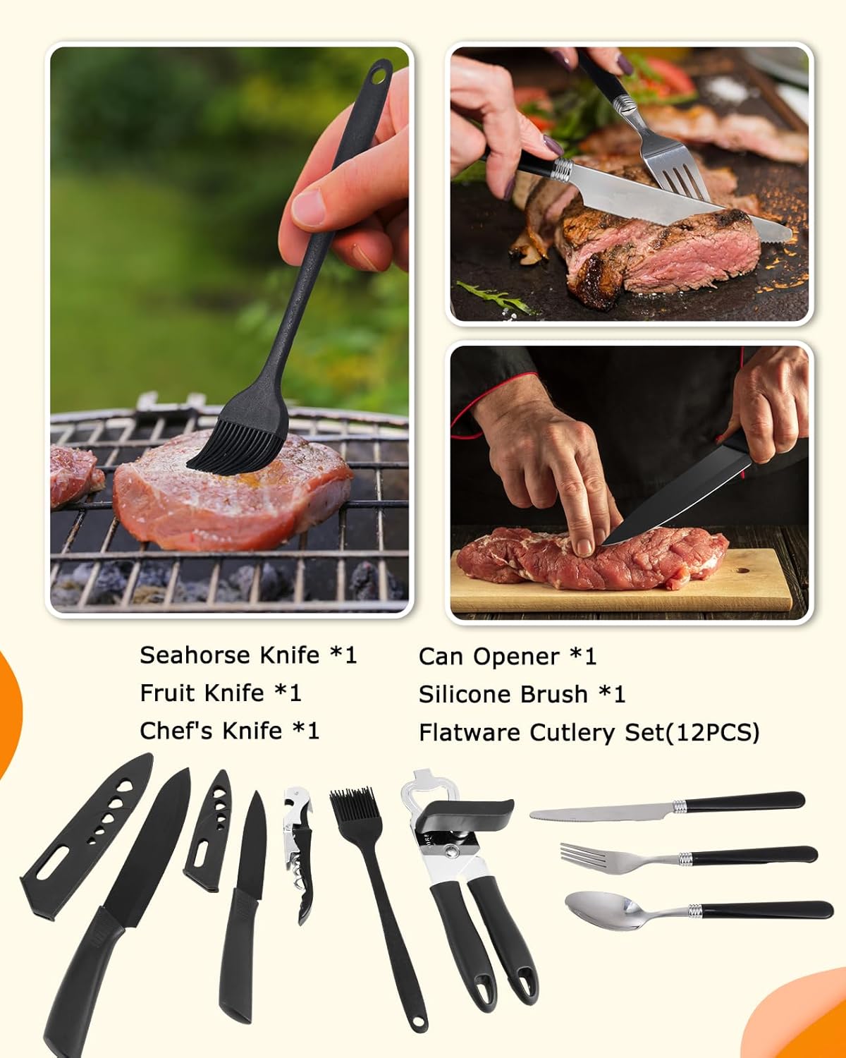 45-Piece Camping Cookware Set  - Camp Utensil Set 리뷰 및 가격