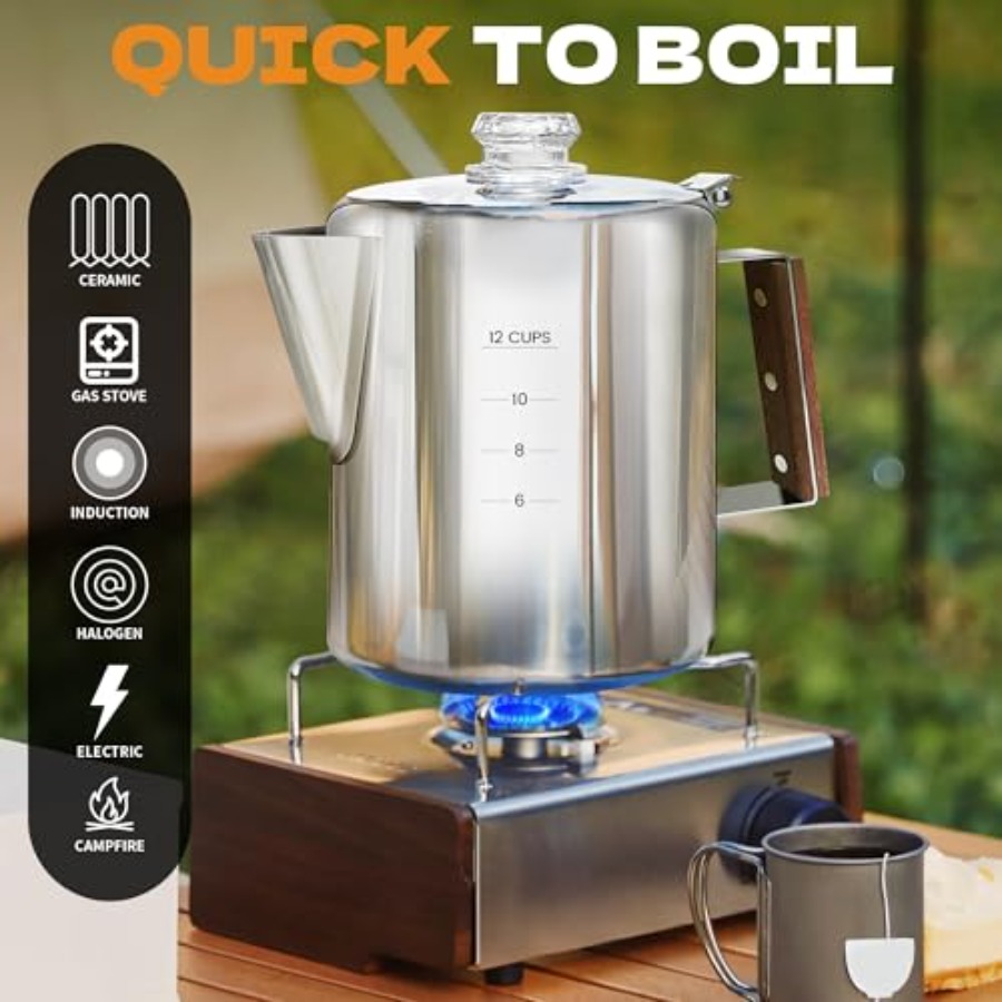 Percolator Coffee Pot Stainles - Camp Percolator Coffee 리뷰 및 가격