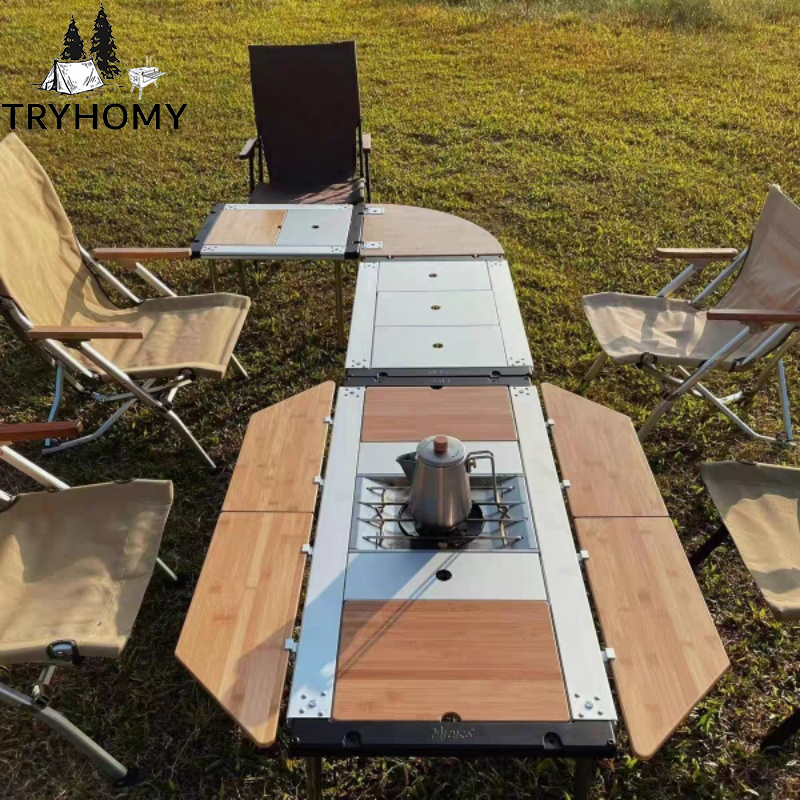 Tryhomy IGT Table Bamboo Exten - Outdoor Camping Kitchen Table 리뷰 및 가격