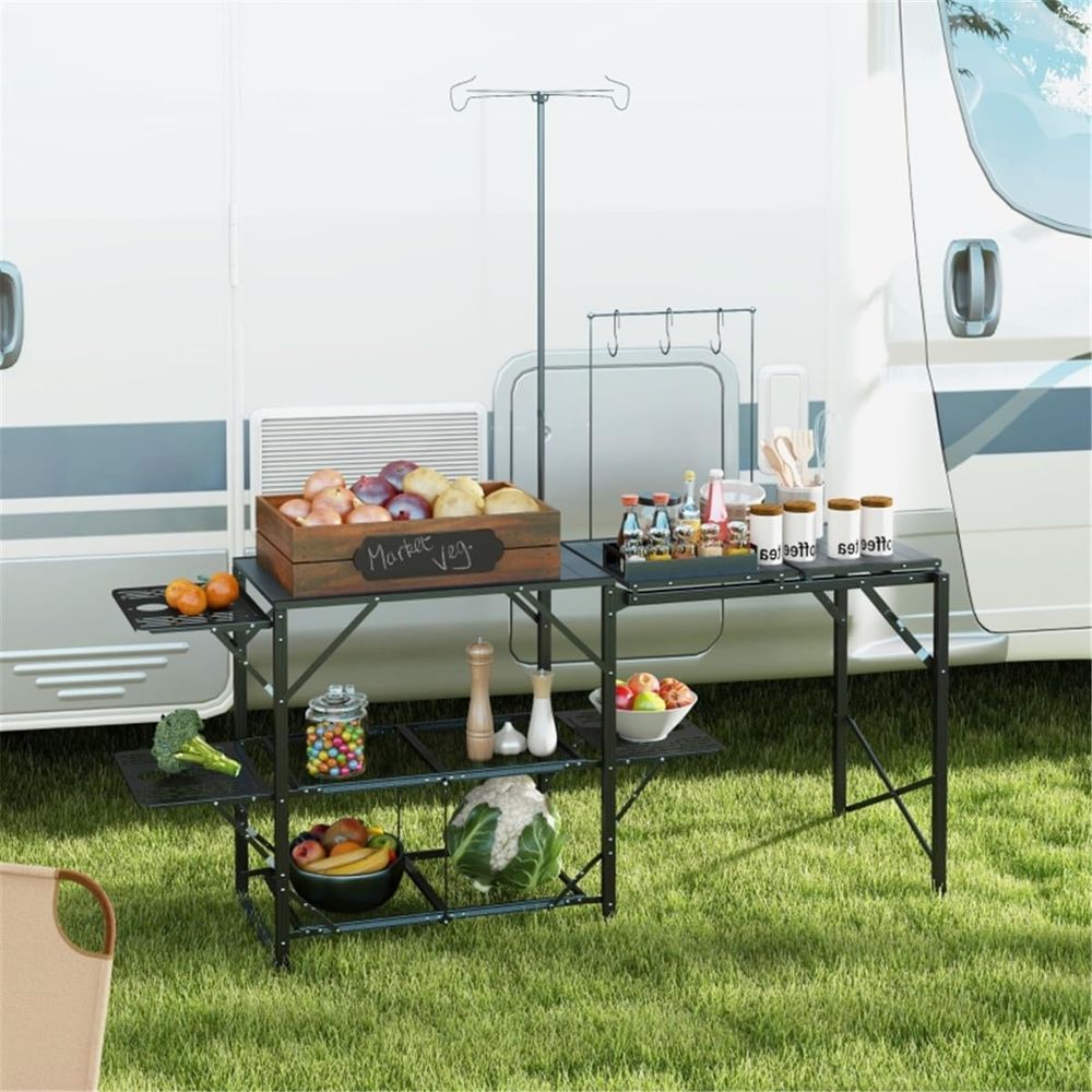 Portable Outdoor Camping Kitch - Outdoor Camping Kitchen Table 리뷰 및 가격