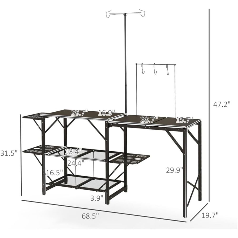 Portable Outdoor Camping Kitch - Outdoor Camping Kitchen Table 리뷰 및 가격