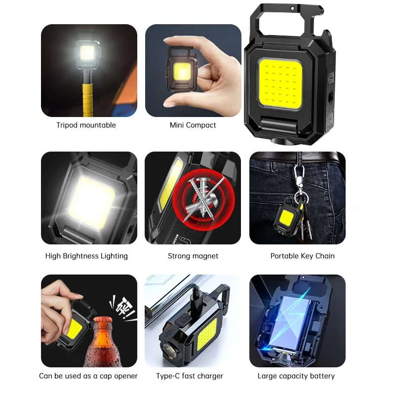 Mini Flashlight Keychain Light - Outdoor Camping Glamping 리뷰 및 가격