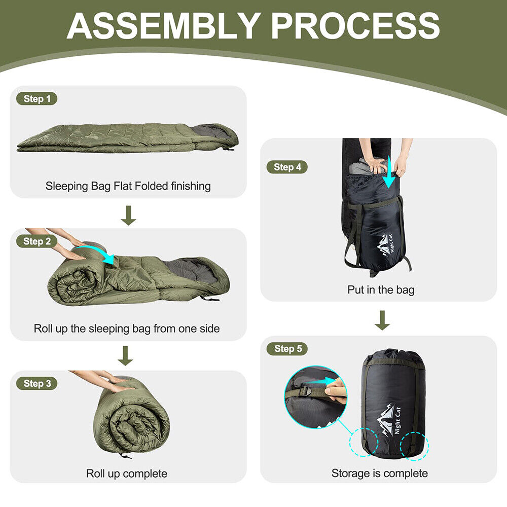Night Cat Camping Sleeping Bag - Camping Outdoor Or Indoor 리뷰 및 가격