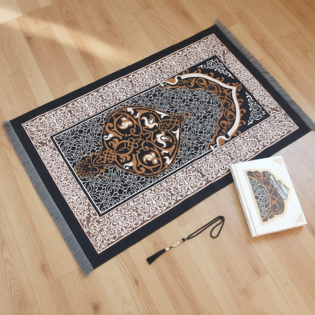 Muslim Prayer Rug with Tasbih  - Camping Outdoor Or Indoor 리뷰 및 가격