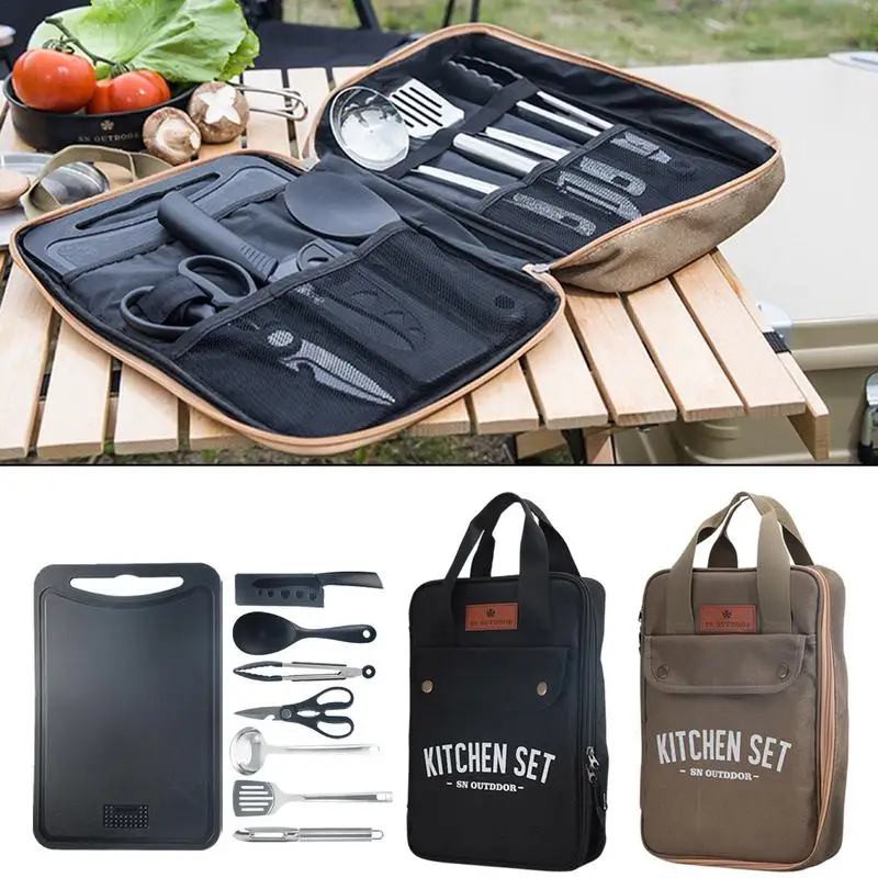 8pcs Camping Kitchen Cookware  - Outdoor Camping Kitchen Table 리뷰 및 가격