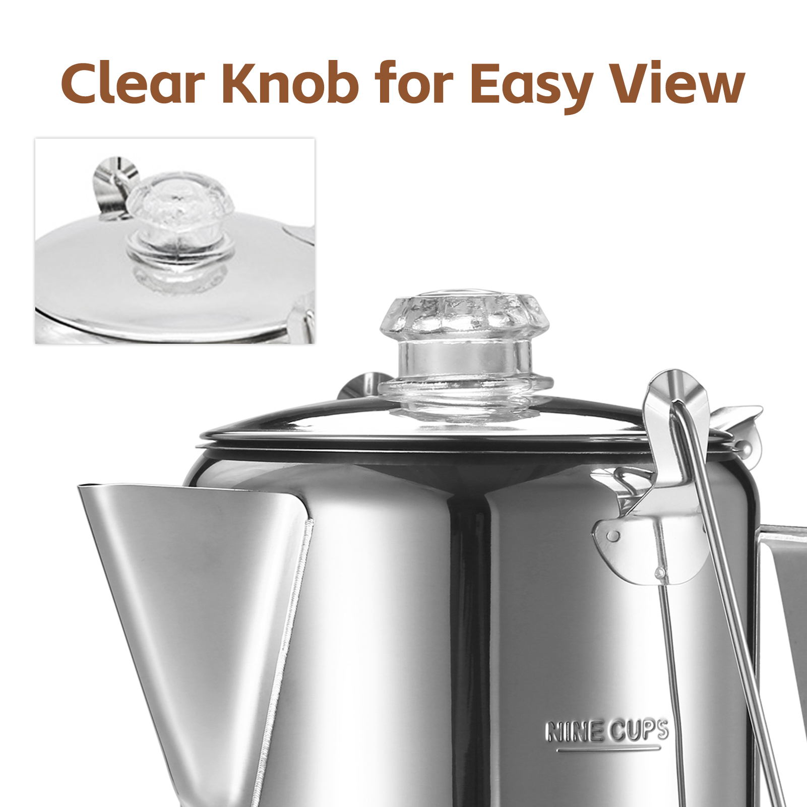 1.2L Outdoor 9 Cup Stainless S - Camp Percolator Coffee 리뷰 및 가격