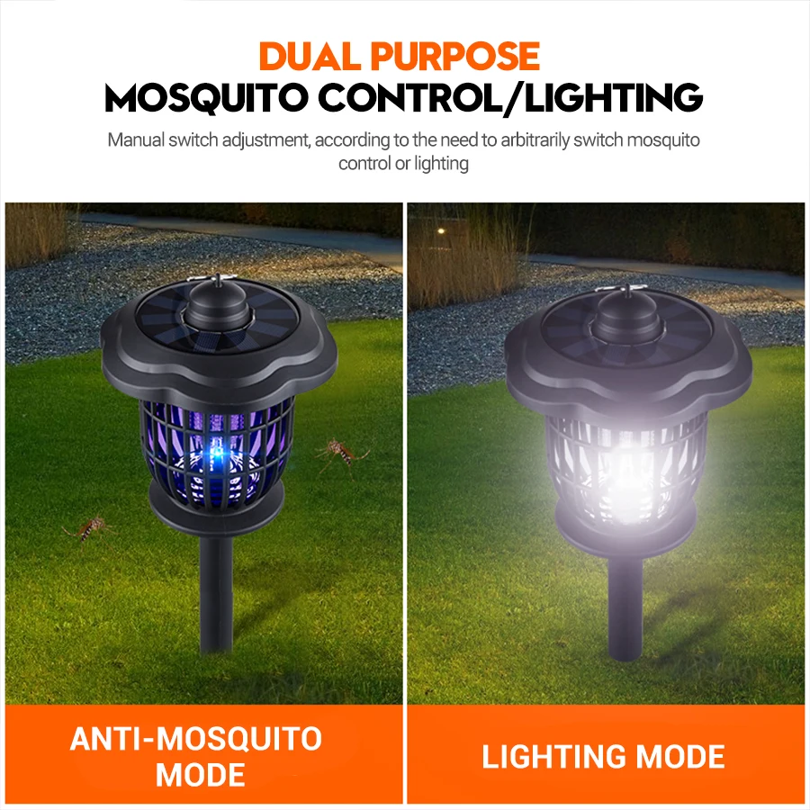 2-in-1 1200mAh LED Solar Light - Outdoor Camping Bug Zapper 리뷰 및 가격