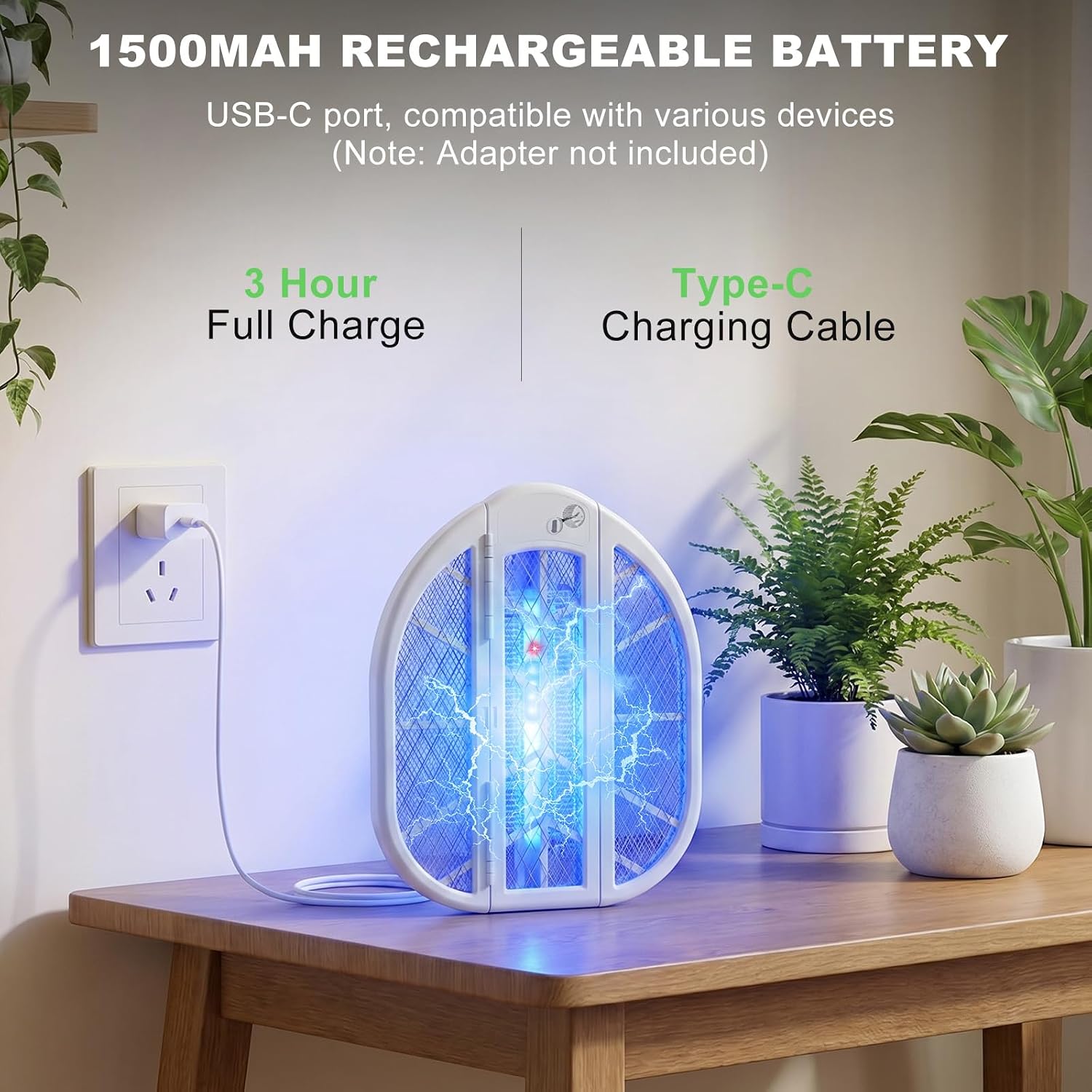 Foldable Bug Zapper Racket wit - Outdoor Camping Bug Zapper 리뷰 및 가격