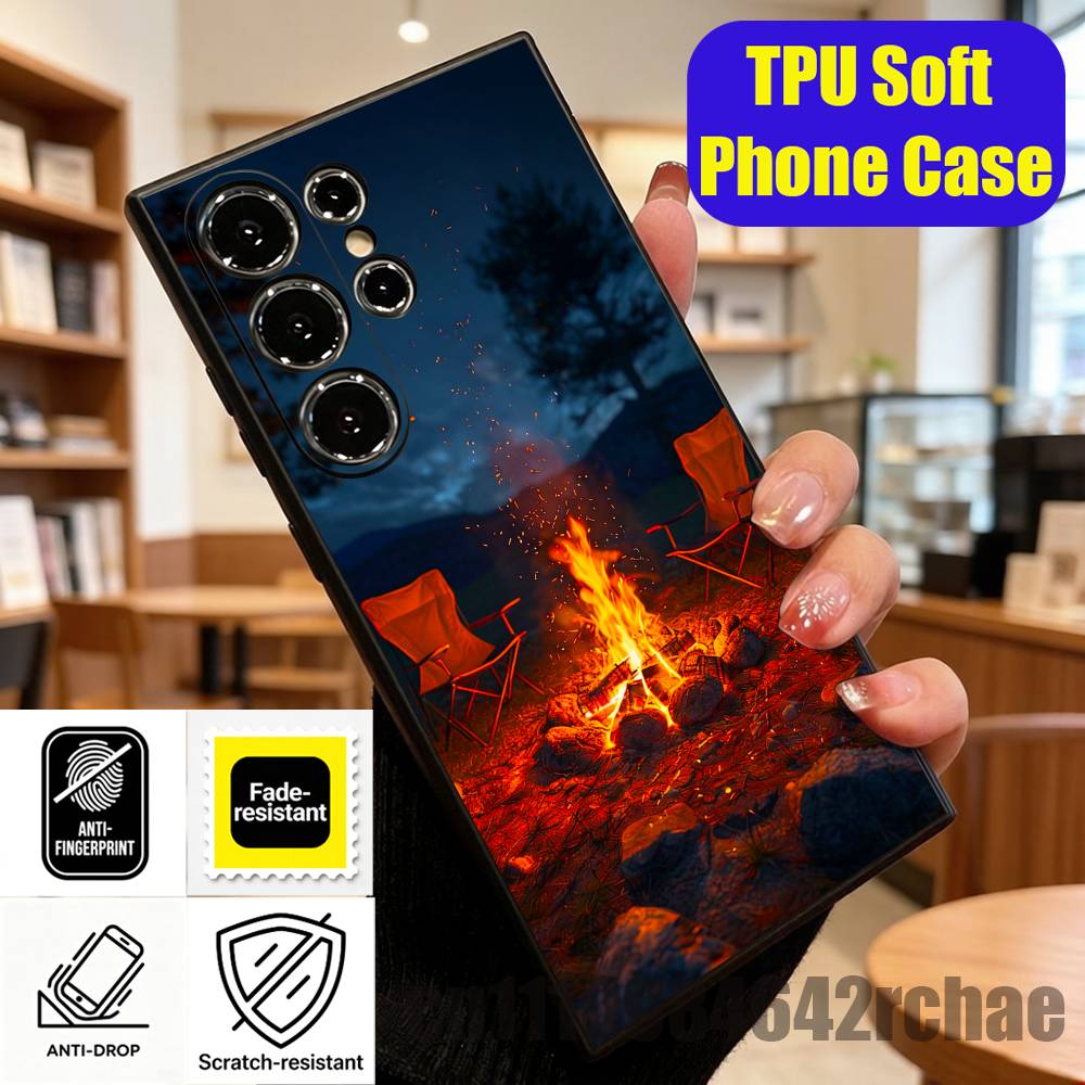 For Outdoor Camping Bonfire Wa - Outdoor Camping Wallpaper 리뷰 및 가격