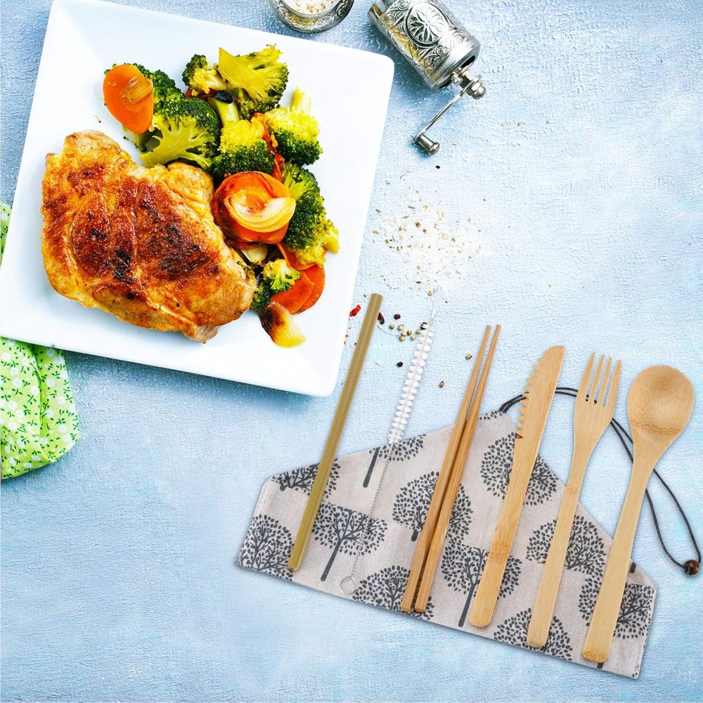 Boao 4 Sets Bamboo Utensils: R - Camp Utensil Set 리뷰 및 가격