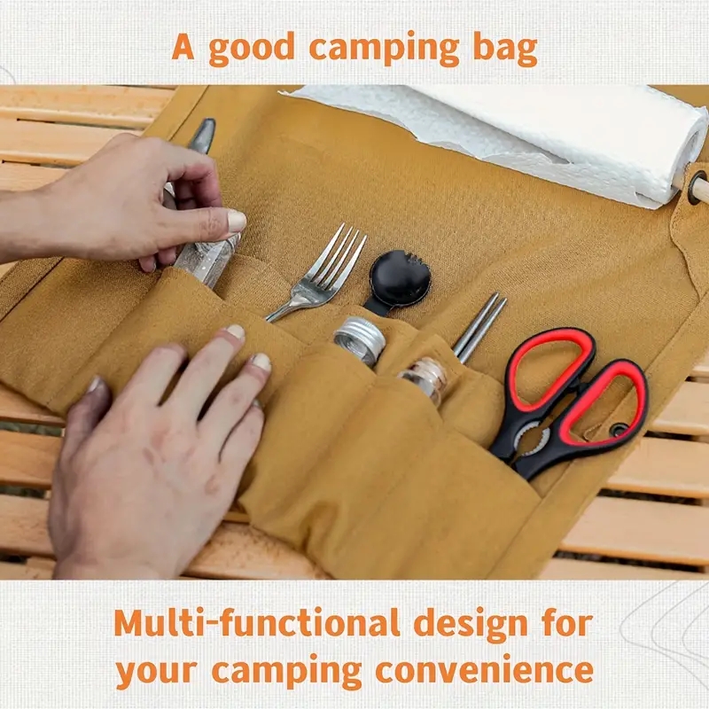 Outdoor Canvas Utensil Organiz - Outdoor Camping Wallpaper 리뷰 및 가격