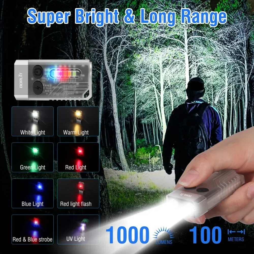 BORUiT V10 Keychain UV LED EDC - Outdoor Camping Glamping 리뷰 및 가격
