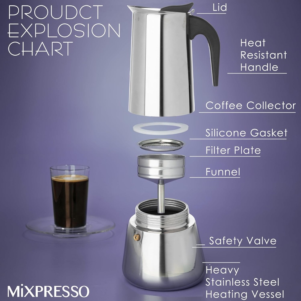 12 Cup Stovetop Espresso Maker - Camp Percolator Coffee 리뷰 및 가격