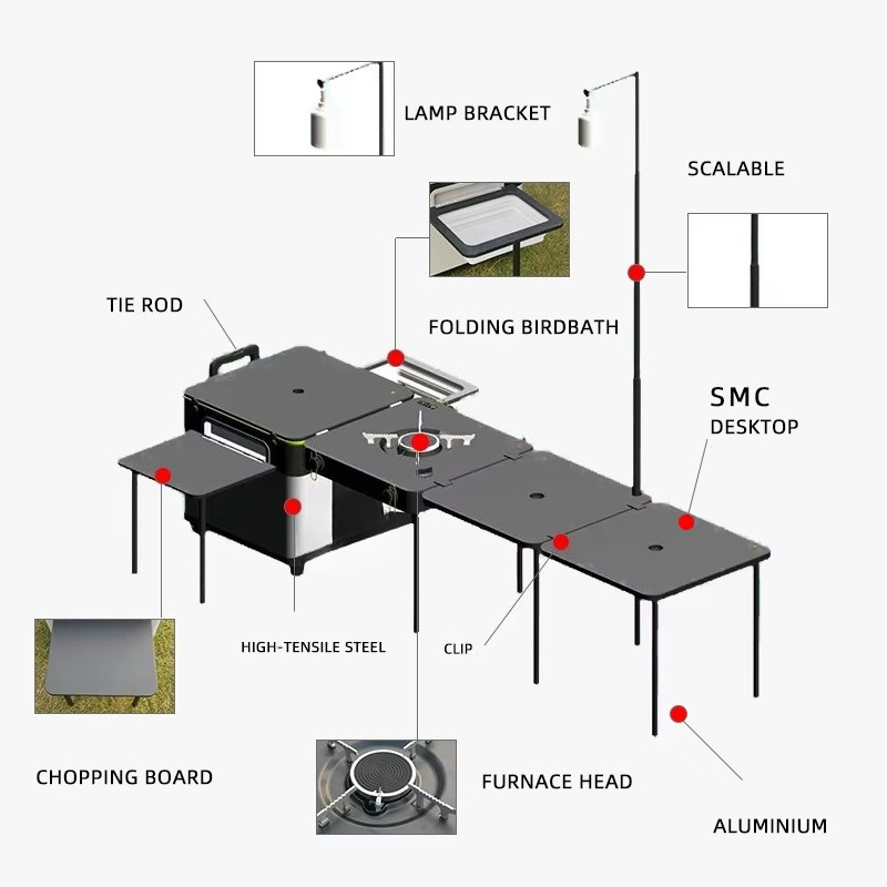 High Quality Outdoor Portable  - Outdoor Camping Kitchen Table 리뷰 및 가격