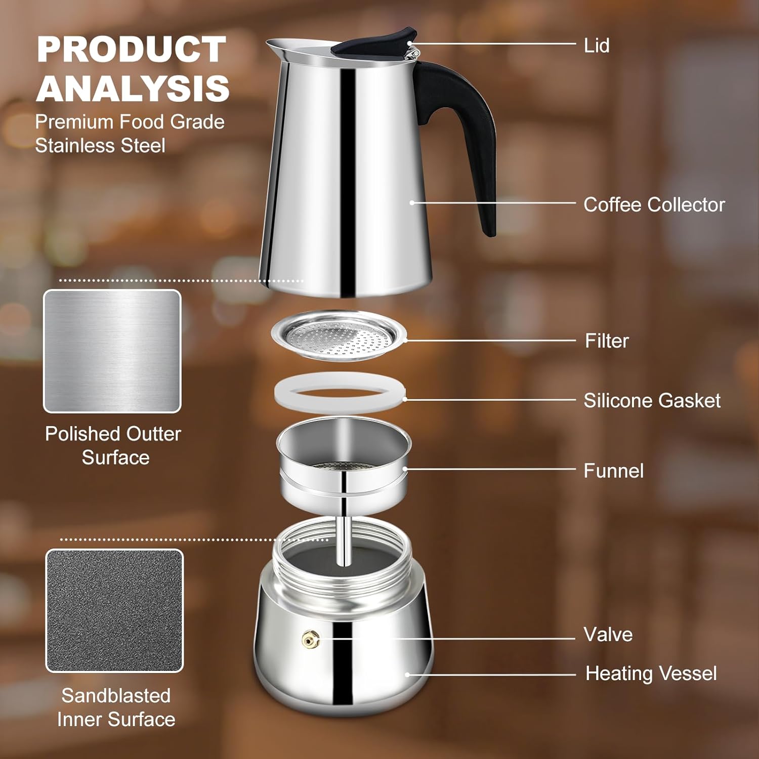 2 Cup Stovetop Espresso Maker  - Camp Percolator Coffee 리뷰 및 가격