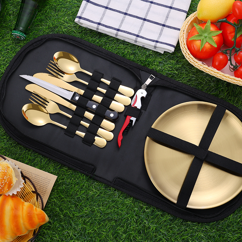 10Pcs Camping Tableware Set 30 - Camp Utensil Set 리뷰 및 가격