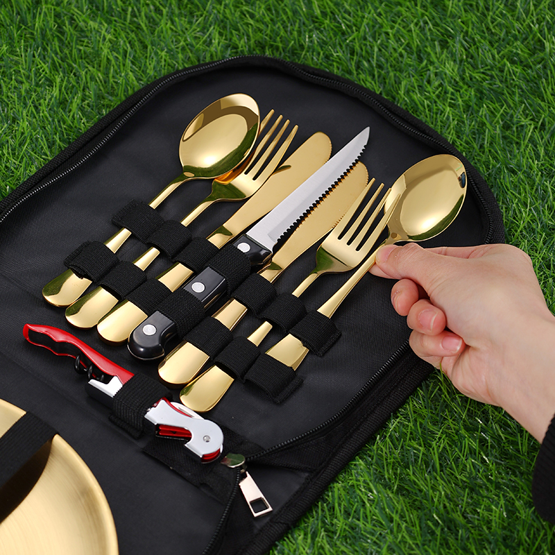 10Pcs Camping Tableware Set 30 - Camp Utensil Set 리뷰 및 가격