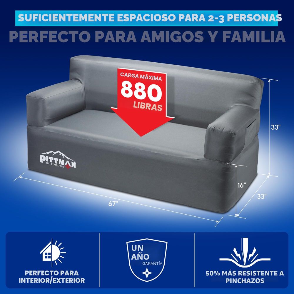 Inflatable sofa with integrate - Camping Outdoor Or Indoor 리뷰 및 가격