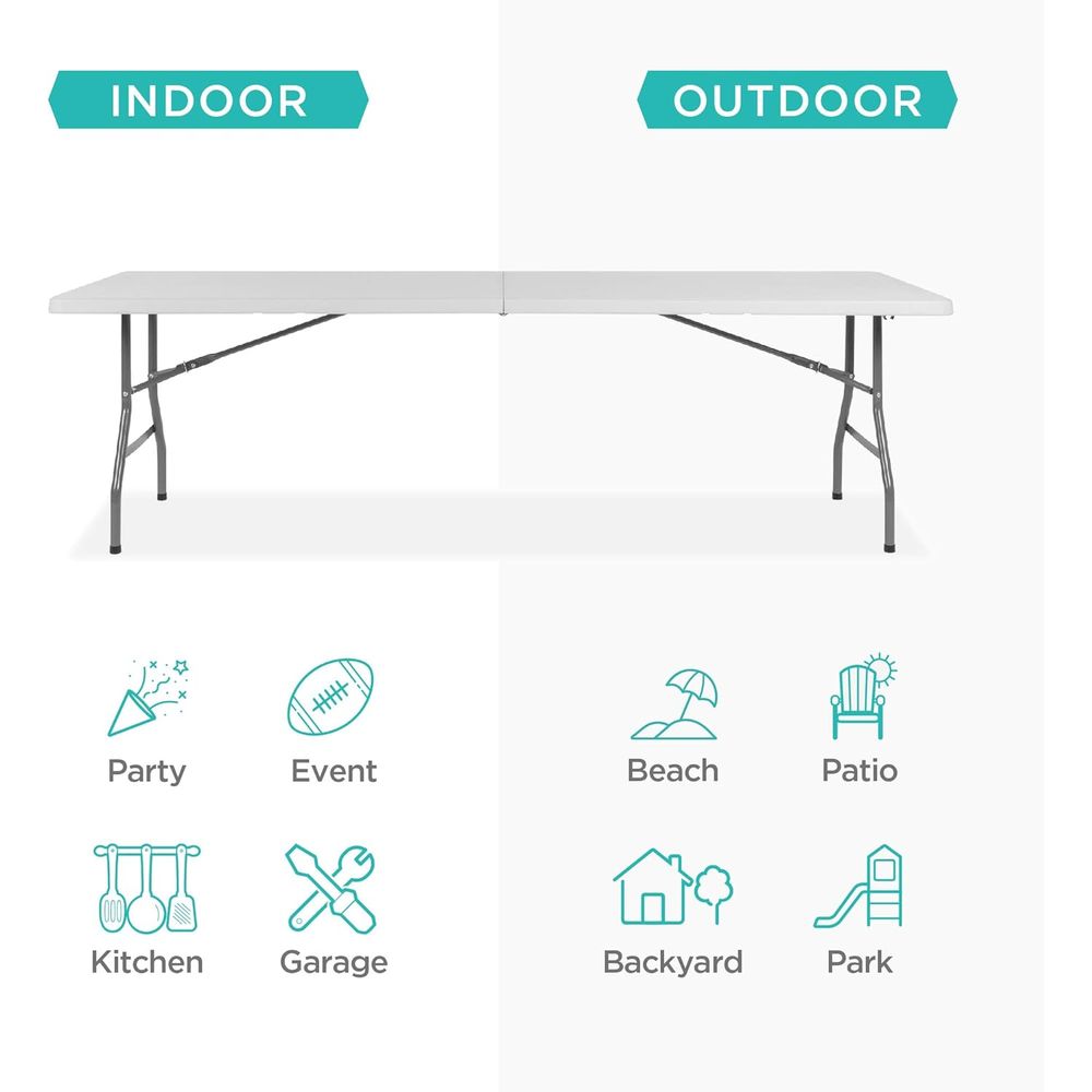 8t Plastic olding Table, Indoo - Camping Outdoor Or Indoor 리뷰 및 가격