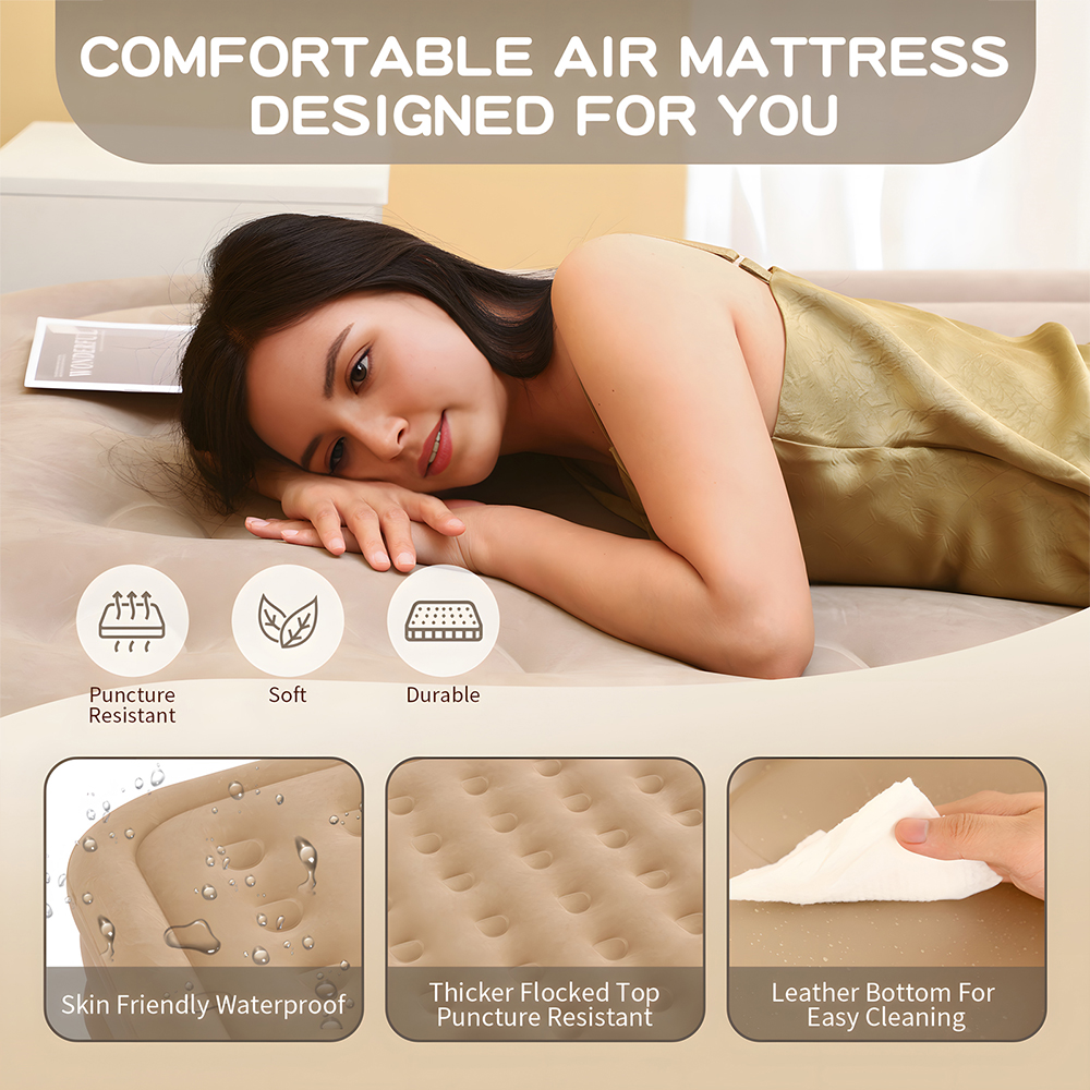 Air Mattress Built-in Pump Sel - Camping Outdoor Or Indoor 리뷰 및 가격