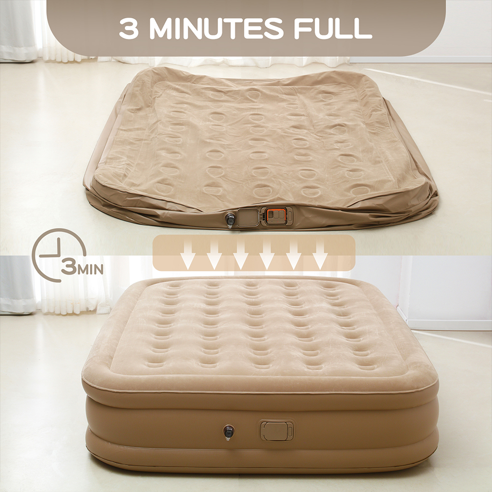 Air Mattress Built-in Pump Sel - Camping Outdoor Or Indoor 리뷰 및 가격