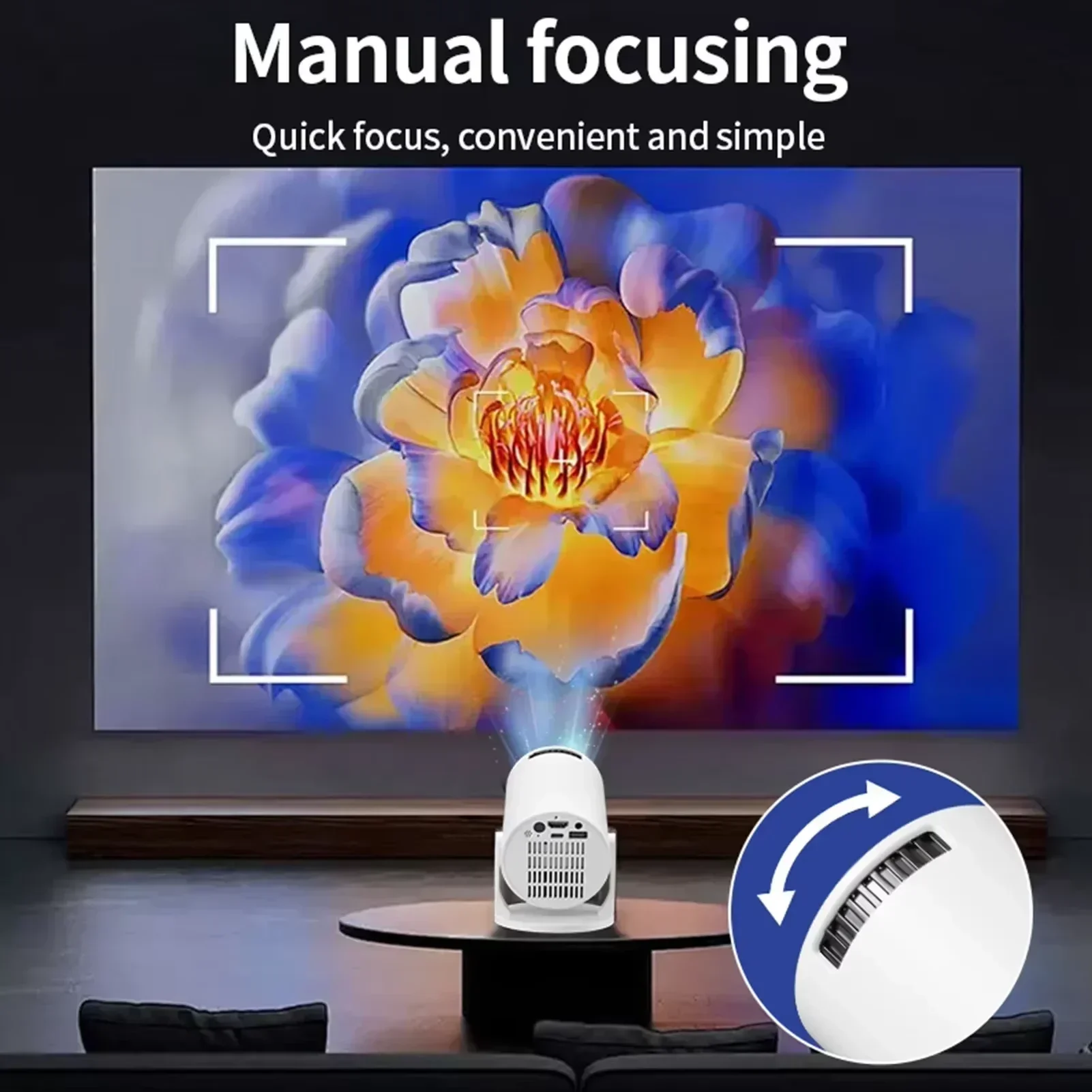 New HY300 Portable 4K Projecto - Outdoor Camping Movies 리뷰 및 가격