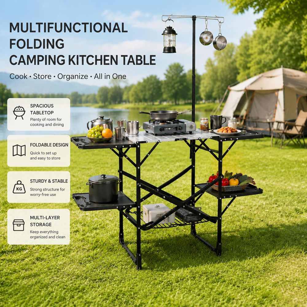 Portable Outdoor Kitchen Table - Outdoor Camping Kitchen Table 리뷰 및 가격