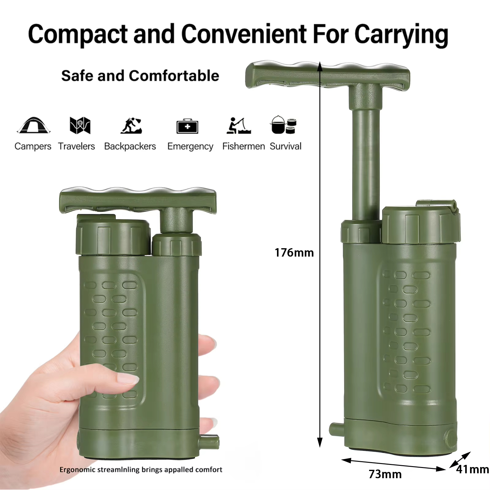 Outdoor Emergency Filtration T - Portable Water Filter 리뷰 및 가격