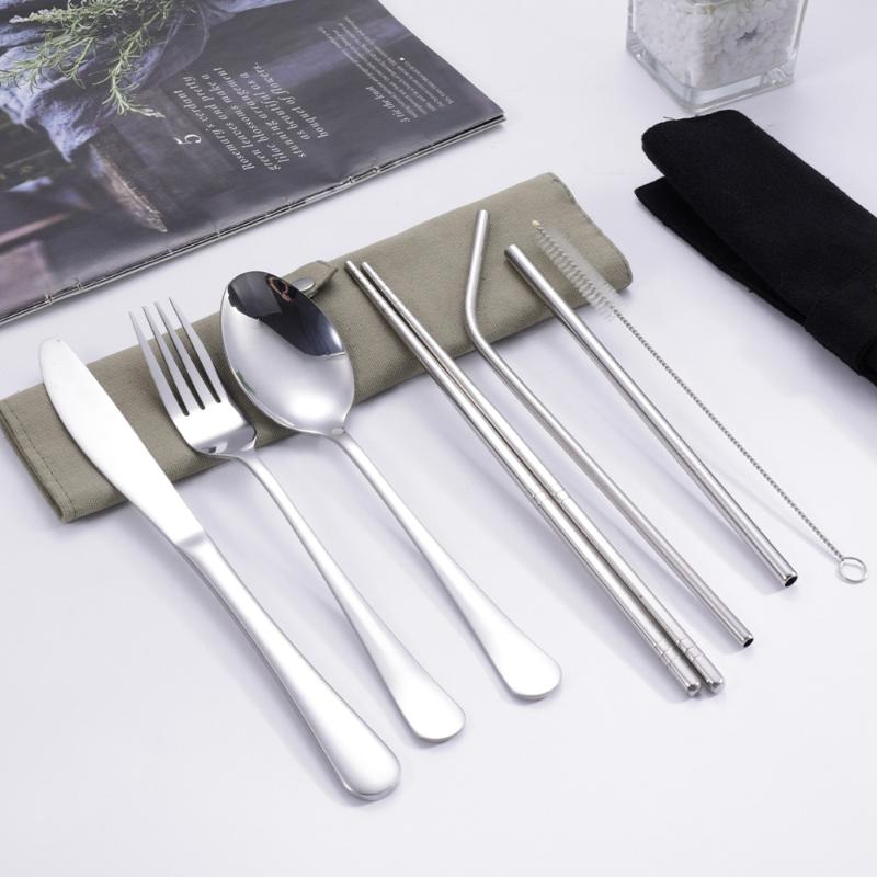 8Pcs/Set Tableware Travel Cutl - Camp Utensil Set 리뷰 및 가격
