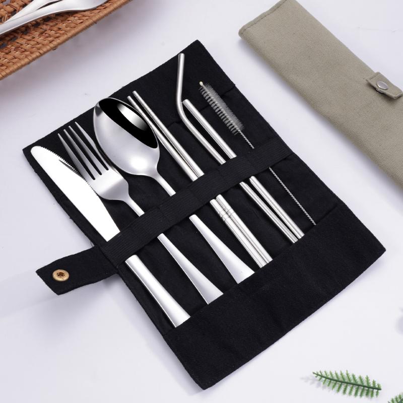 8Pcs/Set Tableware Travel Cutl - Camp Utensil Set 리뷰 및 가격