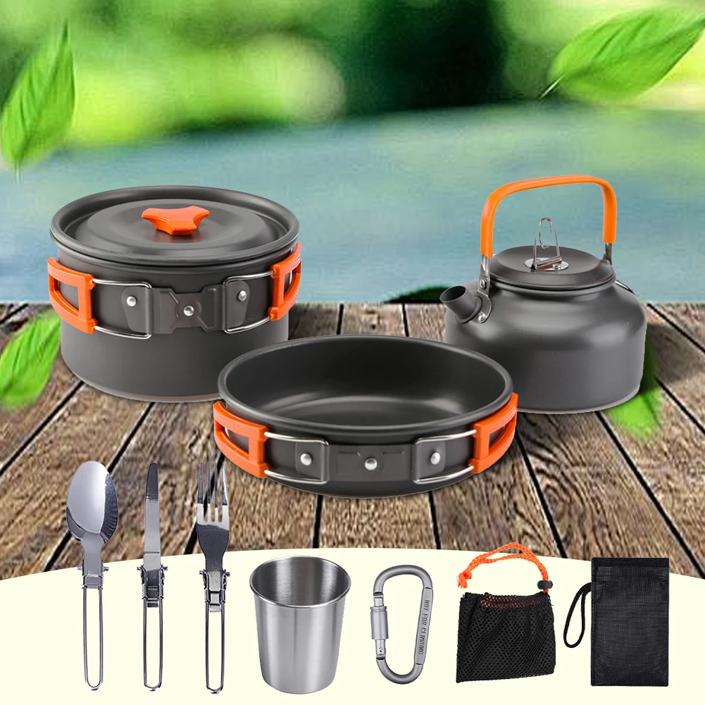 Camping Cookware Kit Kettle Po - Camp Utensil Set 리뷰 및 가격