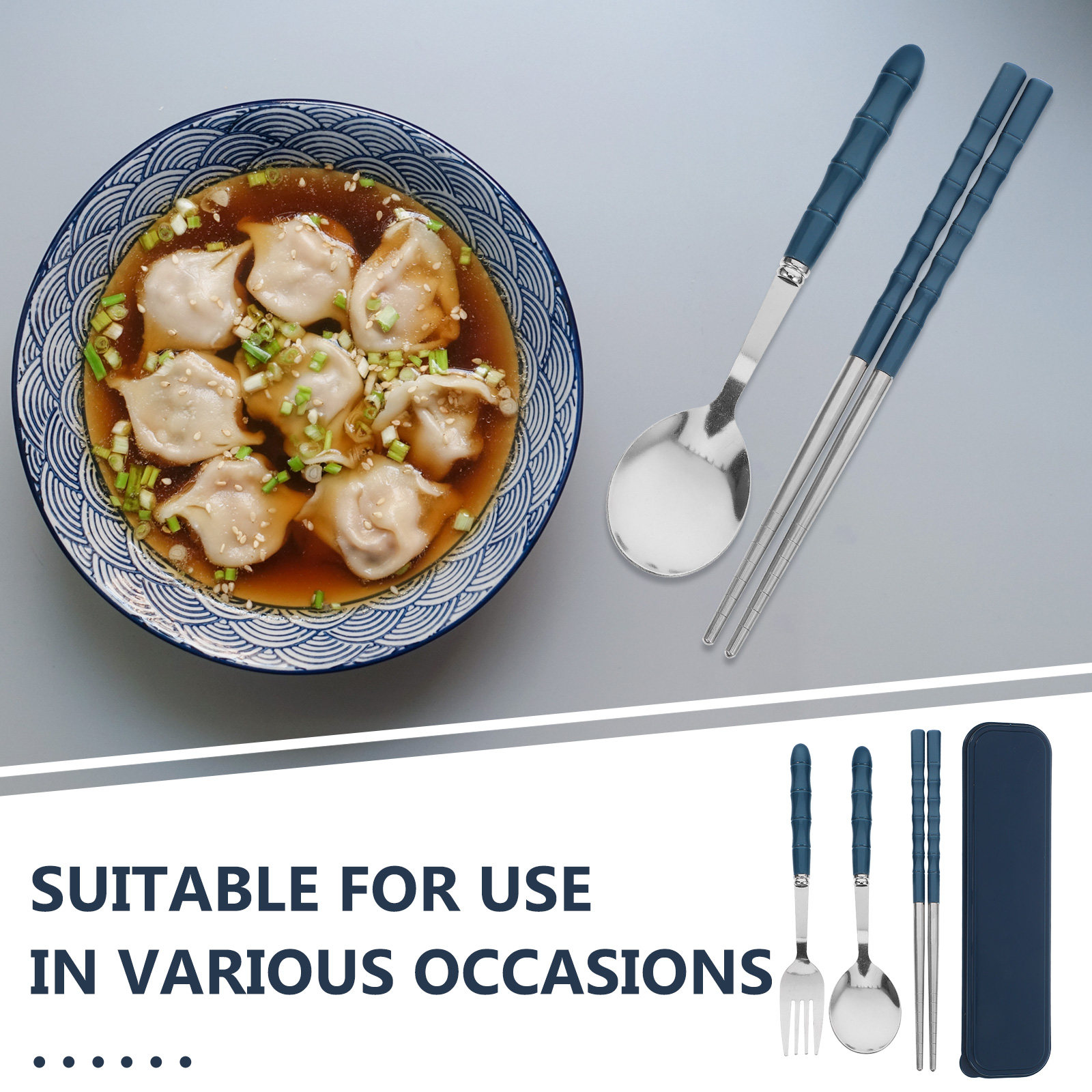 Compact Stainless Steel Portab - Camp Utensil Set 리뷰 및 가격