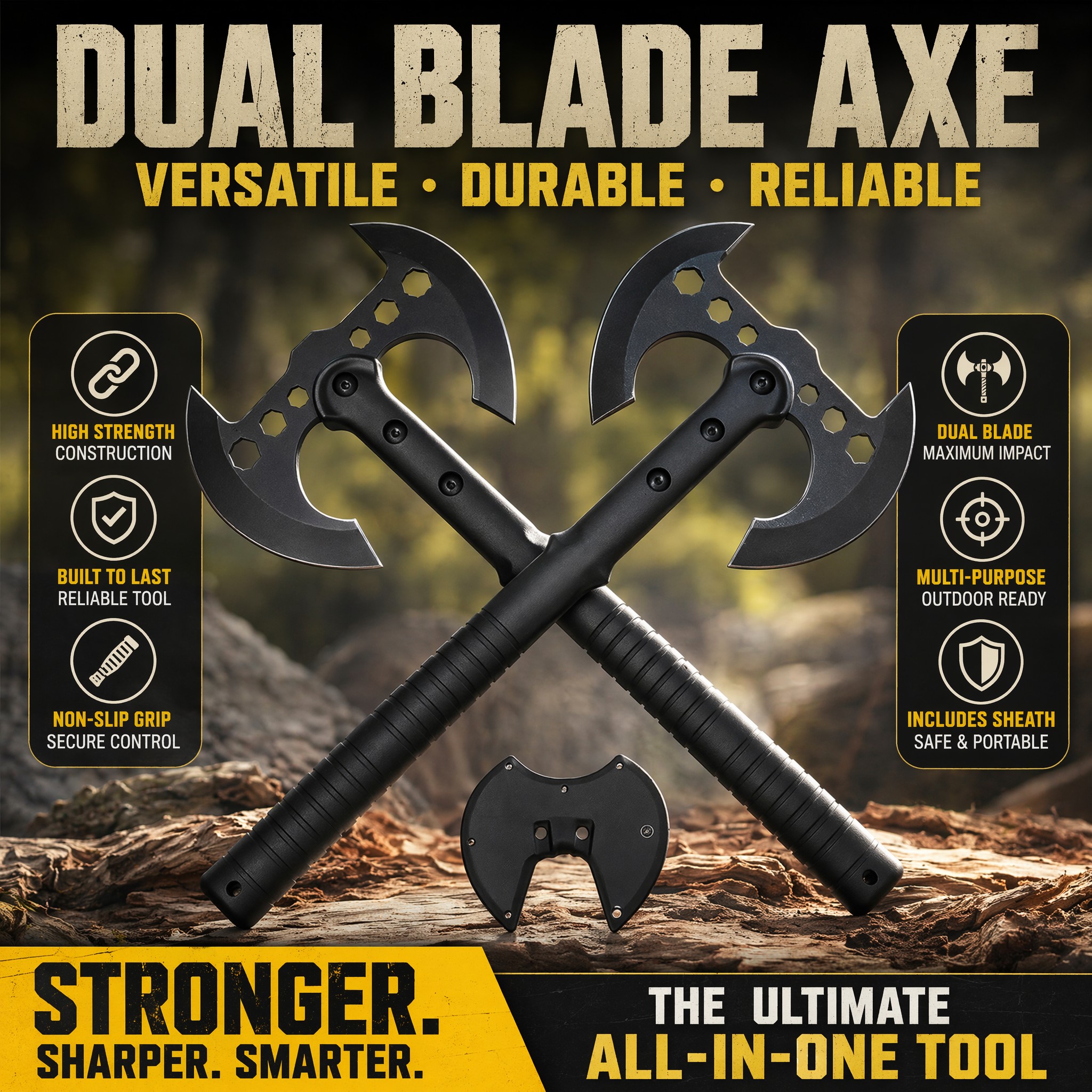 Versatile Double-Edged Tactica - Outdoor Camping Hacks 리뷰 및 가격